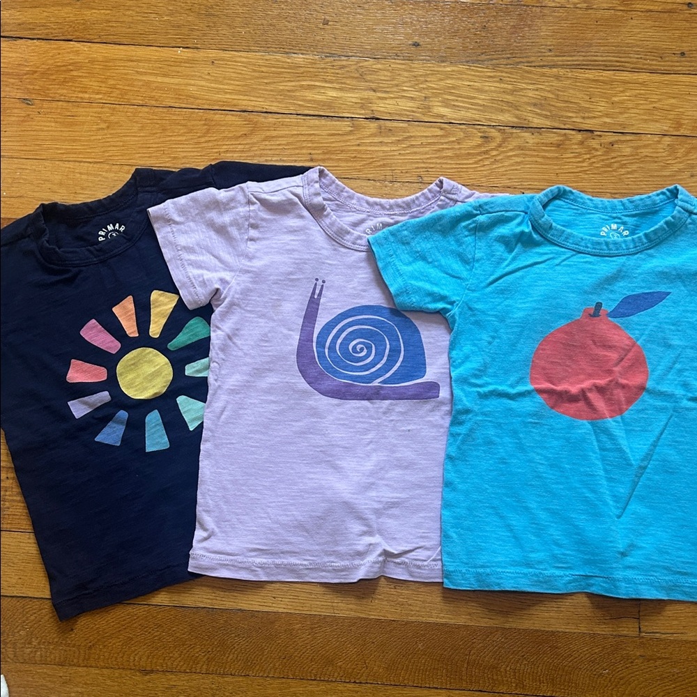 Bundle of 3 Primary graphic tees